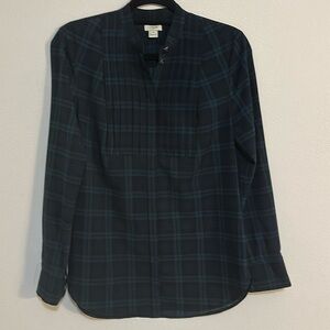 J. Crew Tartan Plaid Blouse